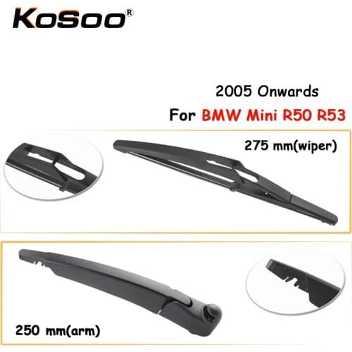 KOSOO Auto Rear Car Wiper Blade For BMW Mini R50 R53,275mm 2005 Onwards Rear Window Windshield Wiper Blades Arm,Car Accessories