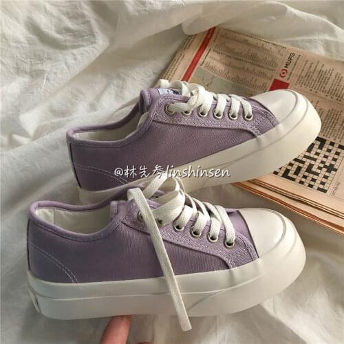 Sneakers Womens Sports Shoes Platform Running Spring Flat Casual Tennis Basket Vulcanize Lolita Kawaii Anime Trainers Canvas