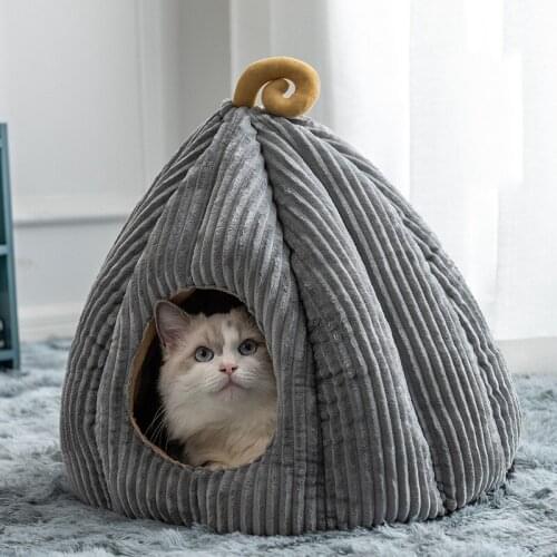 Cat Bed Cama Gato Kattenmand Winter Warm Enclosed Four Seasons General Removable Washable Pet Supplies для кошек домик для кошки