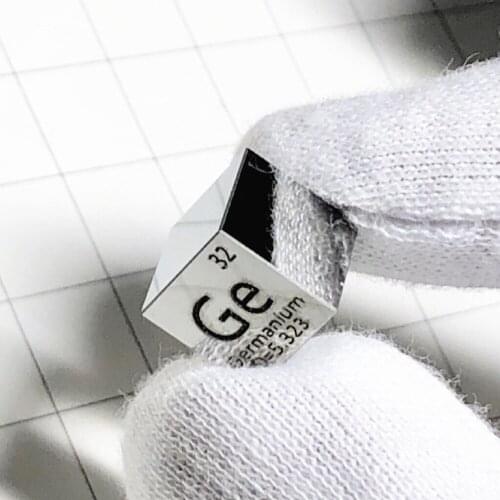Germanium Metal 10mm Density Cube 99.999% Pure for Element Collection