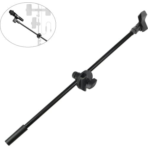 Microphone Crossbar Stand Cradle Microphone Clip Tripod Pole Accessories 3/8 Screw Holder Top Microphone Bracket Kit for Mic