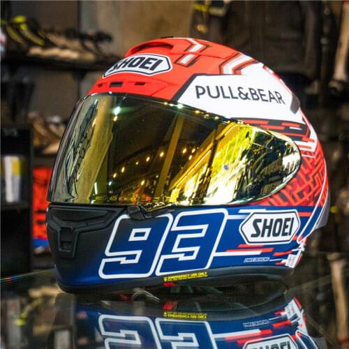 Full Face Motorcycle Helmet Shoei X-Spirit III X14 Marquez 5 TC-1 Helmet White Ant Riding Motocross Racing Motobike Helmet