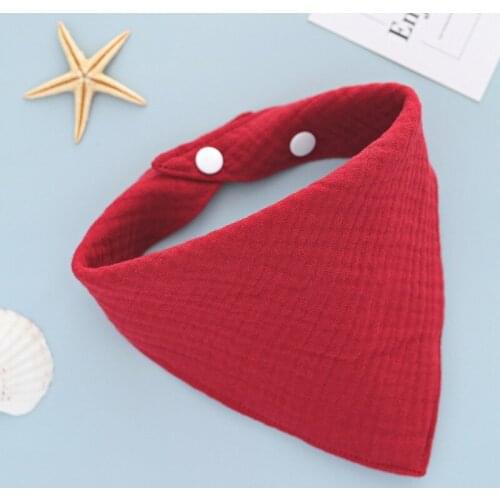 Feeding Towel Newborn Toddler Girls Boys Triangle Baby Cotton Gauze Bibs Scarf Bandana Solid Color Absorbent Stuff Accessories