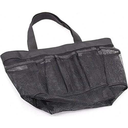 Portable Beach Bag With Detachable Cooling Bag Beach Mesh Tote Bag Bag Baby Toys Storage Debris Bag Ladies Cosmetic Bag PVC Net