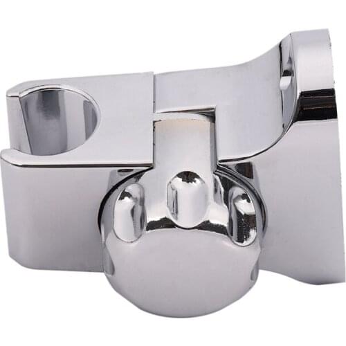 Adjustable Rotating Bathroom Shower Head Hand Holder Wall Mounted Bracket Silver