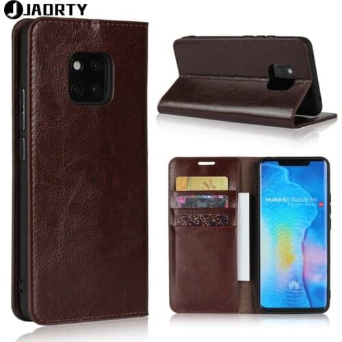 Luxury Genuine Leather Wallet Case Cover For Huawei Mate 20 Pro Mate 20 Phone Accessory Flip Cover Protective Case