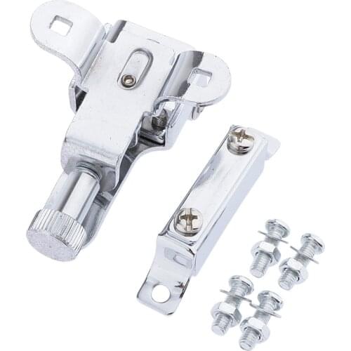 Silver Metal Zinc Alloy Snare Drum Strainer Set Butt End with Screws Short-Type