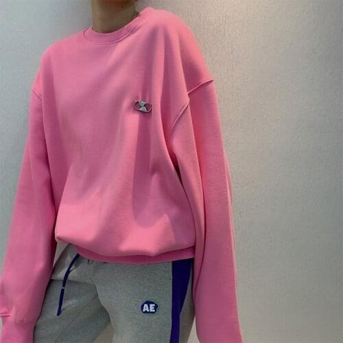 2021 New Autumn High Quality Women Sweatshirt Letter Loose Men Pullovers Fashion Casual Elegant Cotton Unisex Sweatshirt T518