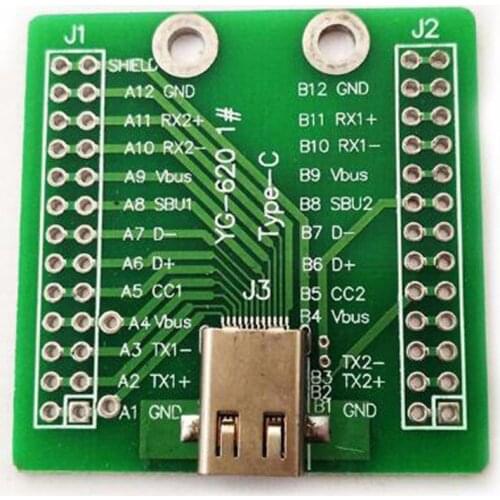 2pcs 10pcs USB3.1 Test Female Socket Type-c data cable test board Test Stand for huawei etc