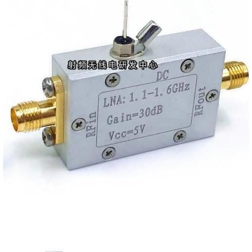 BD GPS gloness Galileo RF low noise amplifier LNA 1.1-1.6GHz 30dB