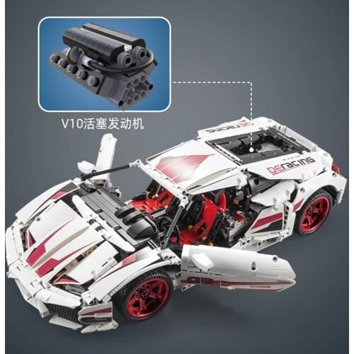 IN STOCK C61018 1696Pcs Tehnic Cars Toys The Huracan Super-Car Assembly Cars Model Kids Christmas Toys Building Blocks Bricks