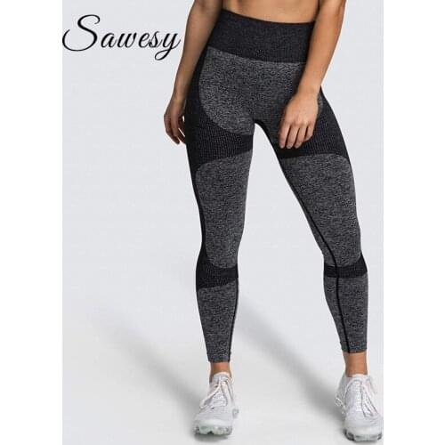 Women Yoga Pants Sports Running Sportswear Fitness Leggings Seamless Gym Compression Tights Pants