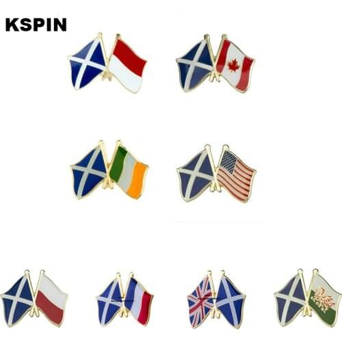 Scotland Friendship Flag Lapel Pin Brooch Badge Coat Pocket Brooches Pins Accessories