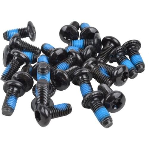 12Pcs T25 Mountain Bike Brake Rotor Bolts Quality Steel M5 Bicycle Disk Plum Fixing Screws Cycling Bike Disk Rotor Accessories