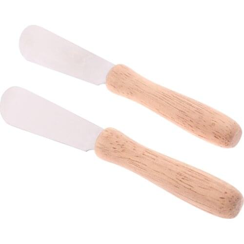 2pcs Stainless Steel Cheese Butter Spatula Child Kid Sandwich Cheese Slicer Knife Cutter Safety Kitchen Tool Accessories
