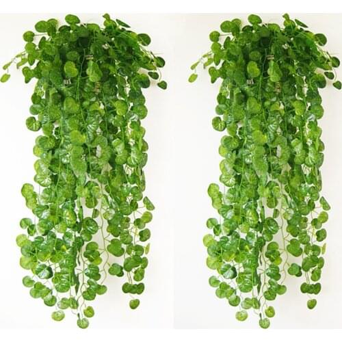 85CM 8 Vines Home Decor Artificial Ivy Leaf Garland Plants Vine Fake Foliage Flowers Creeper Green Ivy Wreath Fake Plant Wall