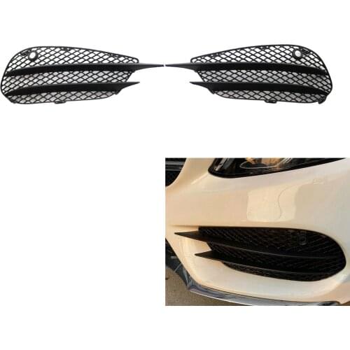 Bumper Fog Light Air Vent Grille Cover For Mercedes W205 C180 C200 C260 2015-2018