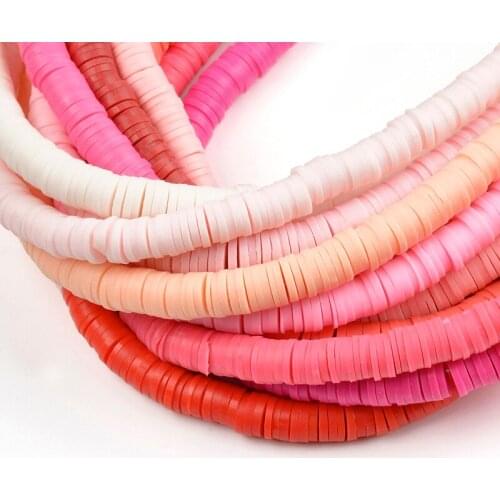 47CM Polymer Clay Beads Bohemian Soft Pottery Spacer Beads for Jewelry Making Handmade Diy Charm Bracelet Necklace Jewellery