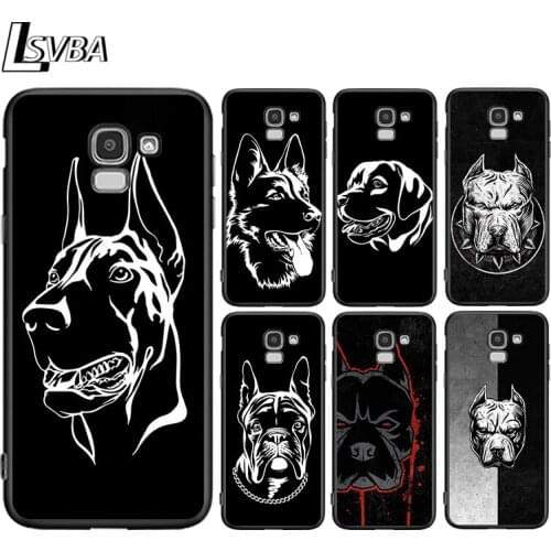 Cute Pitbull Dog Art For Samsung Galaxy J8 J7 Duo J6 J5 Prime J4 Plus J3 J2 Core 2018 2017 2016 Phone Case