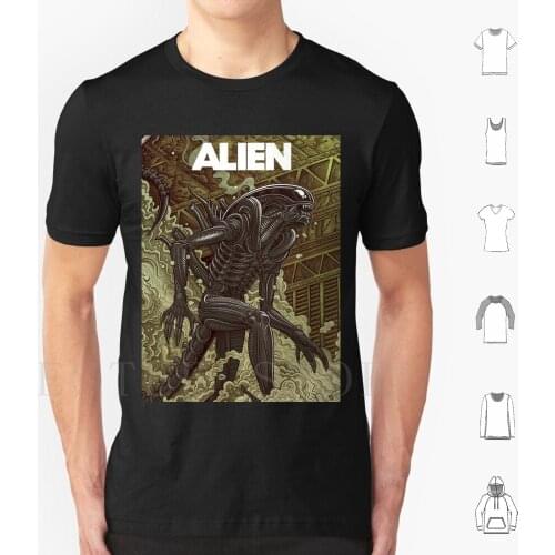 T Shirt Cotton Men DIY Print Mondo Graphics Ridley Movie Modern Retro Horror Monster Avp Space Spaceship Classic Sci Fi