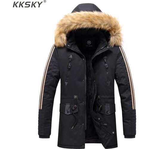 Kksky Men's Long Parkas