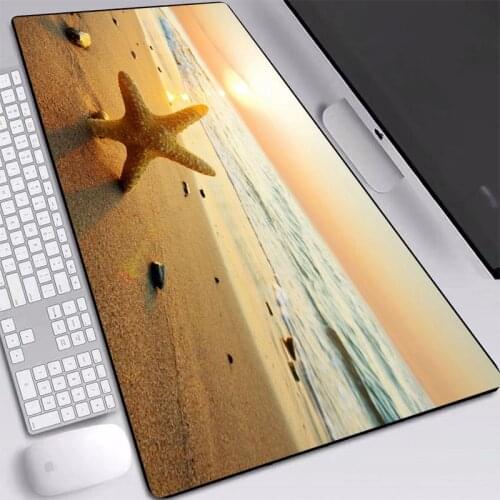 Seaside Scenery HD Wallpaper Large Mouse Pad Desk Mat Non-toxic Custom Mouse Pad with Natural Rubber Material Free Shipping