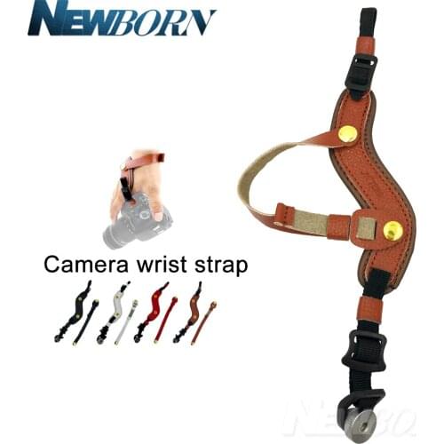 Leather Camera Hand Grip Wrist Strap for Olympus Canon Sony Pentax Fujifilm Nikon Z7 Z6 D850 D810 D7500 D750 D500 D4 D5 Camera
