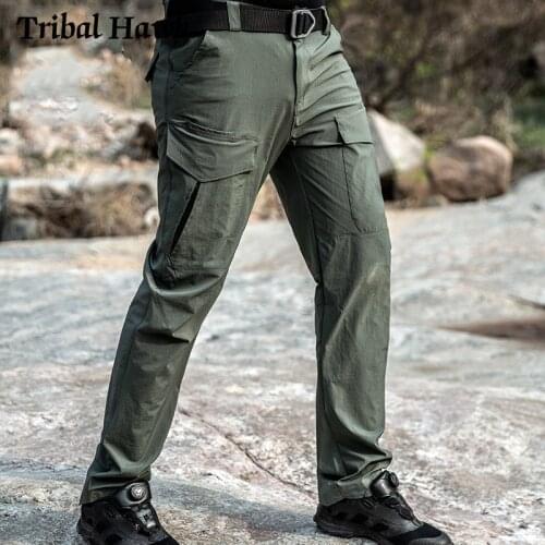 Summer Pants Men Military Tactical Lightweight Cargo Pants Army Combat Quick Dry Breathable Casual Waterproof Long Trousers
