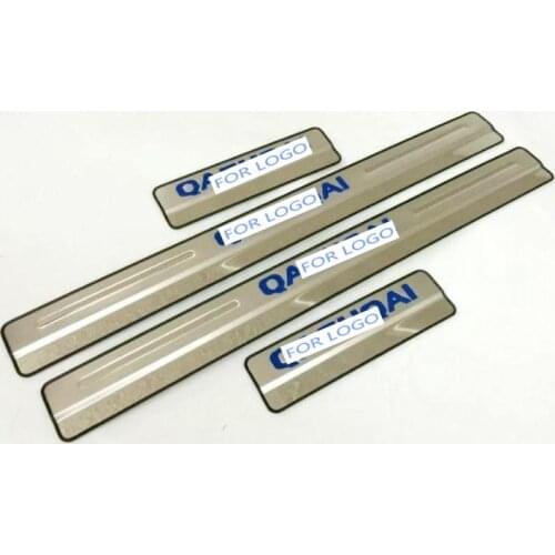 For Nissan Qashqai j11 2015 2016 Door Sill Scuff Plate Welcome Pedal Stainless Steel Car Styling Accessories