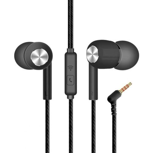 S32 In-ear Earbud Subwoofer Headset 3.5mm Interface L-shaped Plug Universal Mobile Phone Computer Headset