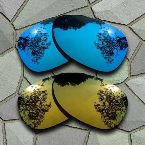 Sky Blue&Yellow Golden Sunglasses Polarized Replacement Lenses for Oakley Felon