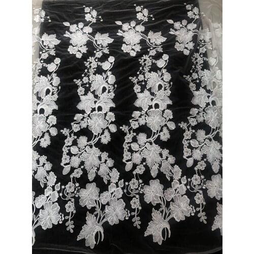 New lace fabric,heavy embroidery bridal lace fabric,rayon with clear sequins large patterns lace fabric 1 yard