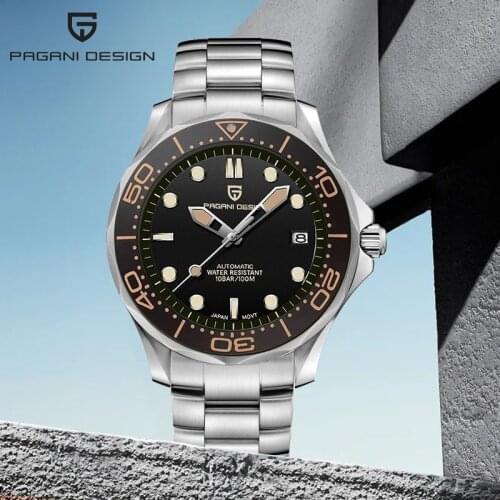 2020 New 007 PAGANI DESIGN Mens Watches Brand luxury Mechanical Watches For Men Automatic Watch Men 100M Waterproof Clock Mans