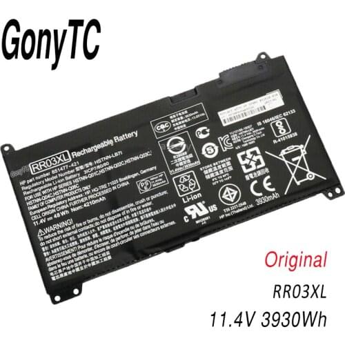 Original RR03XL New Laptop Battery For HP ProBook 430 440 450 455 G4 470 G4 Series HSTNN-PB6W HSTNN-UB7C HSTNN-LB71 HSTNN-Q01C