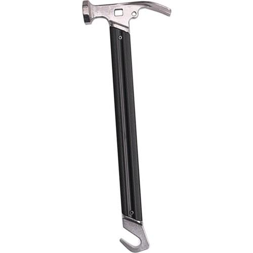 Stainless Steel Aluminum Handle Hammer Outdoor Camping Tool Anti-dropping Safety Rope safe and stable reduces fatigue