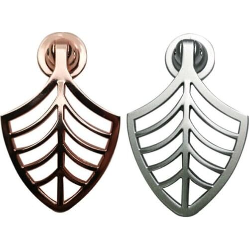 Rose Gold/ Silver Zinc Alloy Leaf Shape Cabinet Handles Drawer Knobs Handle Wardrobe Knob Furniture Hardware