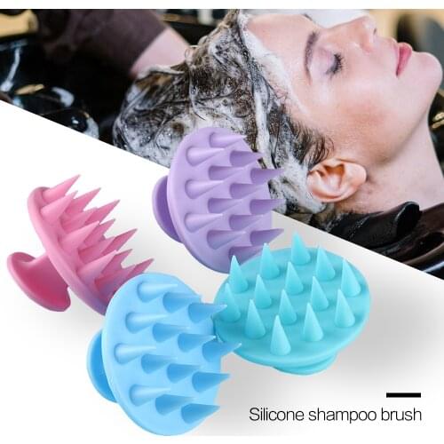 Silicone Shampoo Scalp Hair Massager Shampoo Massage Comb Bath Massage Brush Scalp Massager Hair Shower Brush Comb Care Tool