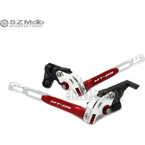 For YAMAHA MT09 MT-09 MT 09 2014-2018 2017 Motorcycle Accessories Folding Extendable Adjustable Brakes Clutch Levers With LOGO
