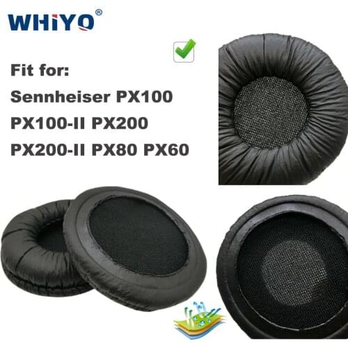 Replacement Ear Pads for Sennheiser PX100 PX100-II PX200 PX200-II PX80 PX60 Headset Parts Leather Earmuff Earphone Sleeve Cover