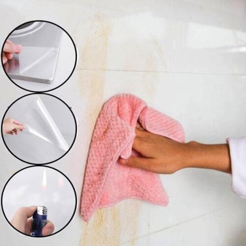 1Pcs Kitchen Backsplash Wallpaper Stickers High Temperature Resistant Transparent Environment-Friendly PVC