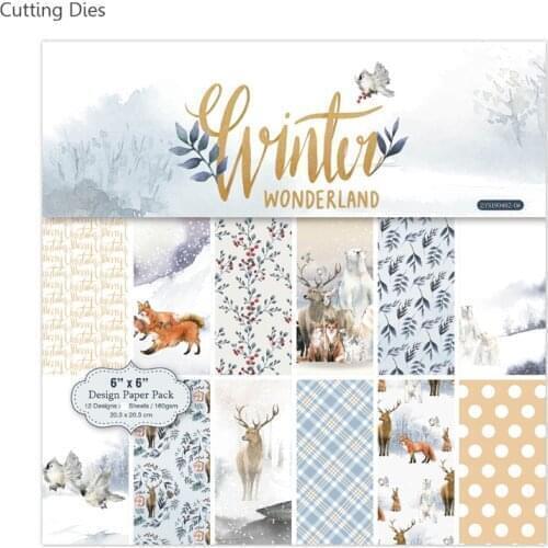 12 Sheets Fox Deer Printed Self-adhesive Paper Stickers For Scrapbooking Diy Paper Sticker Happy Planner Card Making Journaling