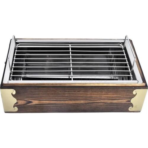 600 Commercial BBQ insulation furnace heating kebabs oven wooden box outdoor barbecue smokeless carbon roast leg barbecue grill