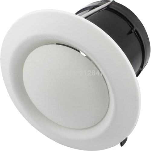 75mm Mounting Dia Adjustable Disc Type Round Air Vent Grille Outlet Ventilation Cover Flange