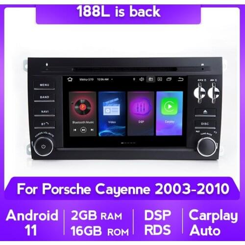 Mekede 7inch 4GB+64GB Android 11 Car Multimedia GPS Navigation Radio Player For Porsche Cayenne GTS 2003-2010 DSP RDS WIFI 4G