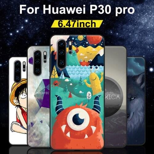 For Huawei P30 pro Case VOG-AL0 clear cartoon style soft Tpu silicone Protect Cover For Huawei P30pro phone back Cases shell