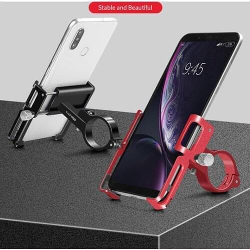 Bicycle Mobile Phone Holder Aluminum Alloy Four-claw Four-claw Design Stand For Xiaomi Mijia M365 Electric Scooter Accessories