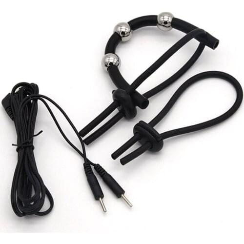 Electro Shock Penis Rings Silicone Glans Ring Sex Toys Electrical Stimulation Cock Ring Medical Themed Toy Accessory