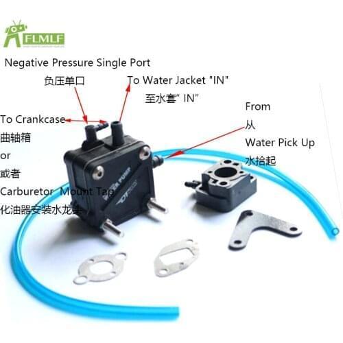 Cooling Water Pump C/W Carburetor Insulator Kit Fit for Zenoah CY RCMK Marine Gas Engine G260 G290 PUM Rc Boat Toys Parts