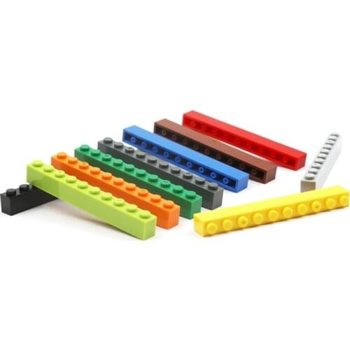 MOC Assembles Particles 6111 Brick 1x10 For City Building Blocks Parts DIY Educational Creatives Gift Toys 10 Pieces