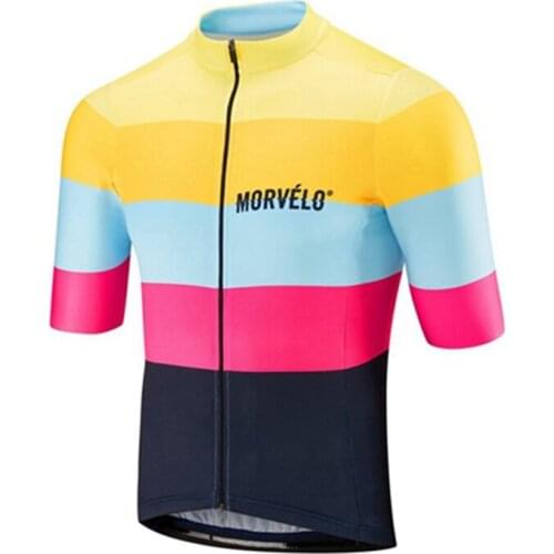 Mens Team Cycling Short Sleeve Jersey Bike Tops Summer Quick Dry Mtb Bicycle Shirt Sport Uniform Racing Clothes Maillot Ciclismo